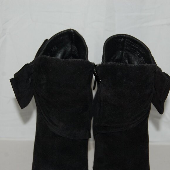 36.5/6.5❤️ CHRISTION DIOR HIGH HEEL BLACK SEUDE LEATHER ANKLE BOOTS BOOTIE… - Picture 3 of 13